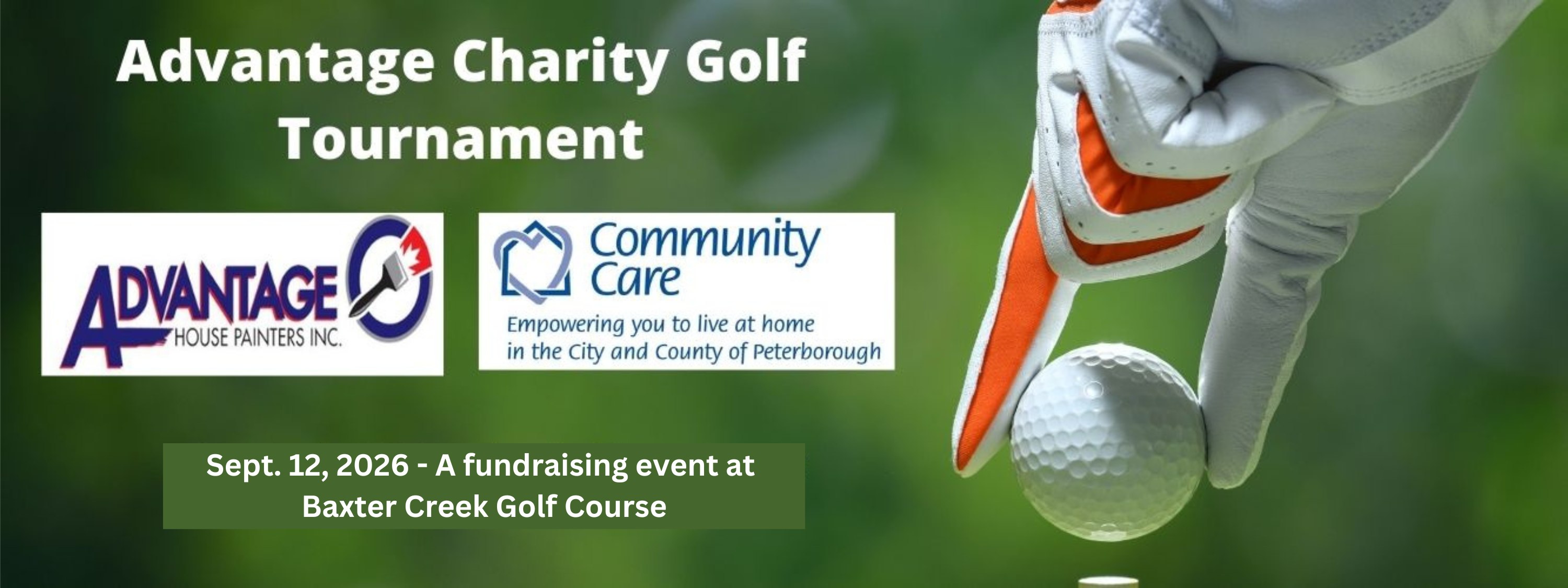 Banner for Advantage Charity Golf Tournament