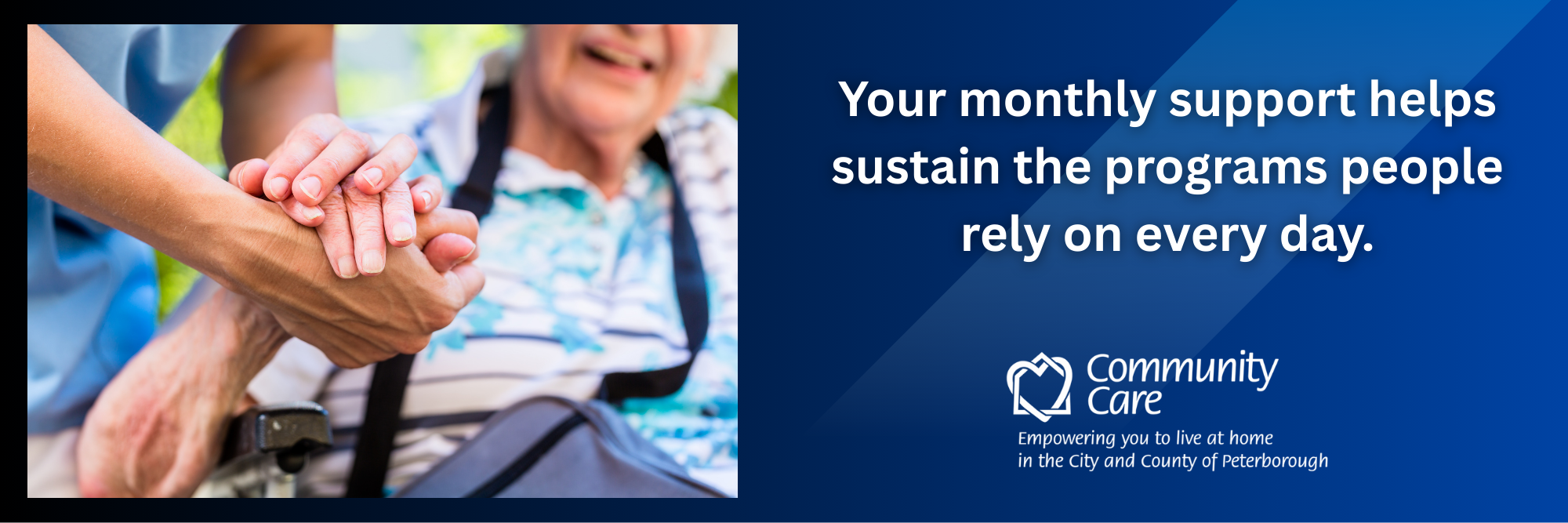 Monthly giving header